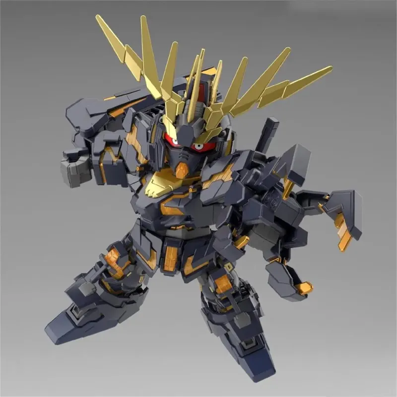 BANDAI Unicorn Gundam 02 Banshee SDCS Model Kits 8cm-1