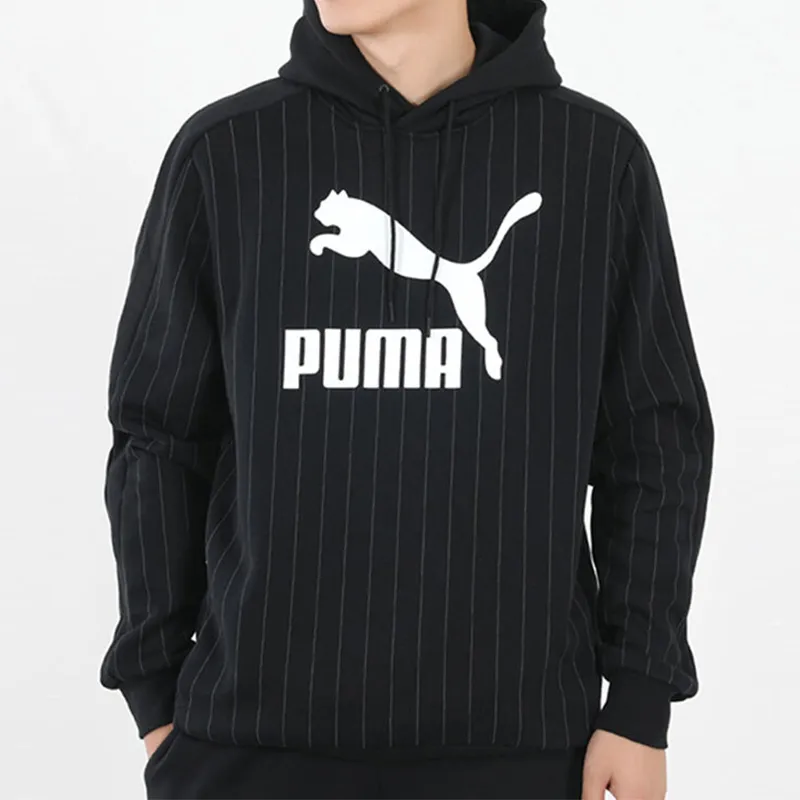 PUMA Pinstripe Sweatshirt Men's Black-2