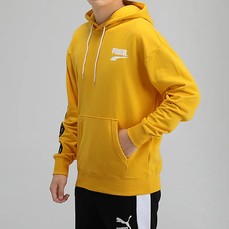 PUMA Sweatshirts Men Yellow-3