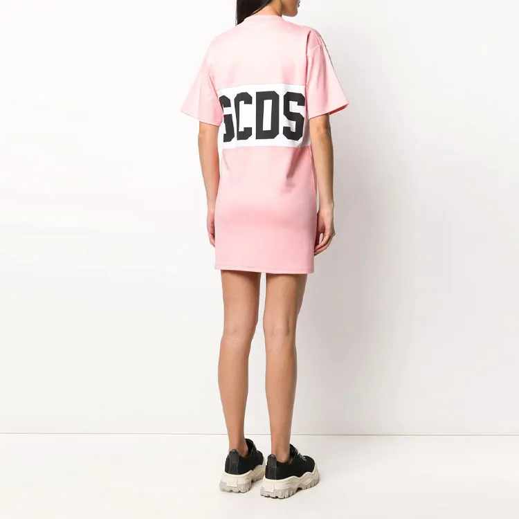 GCDS Short Sleeved Dresses Women's Pink-2