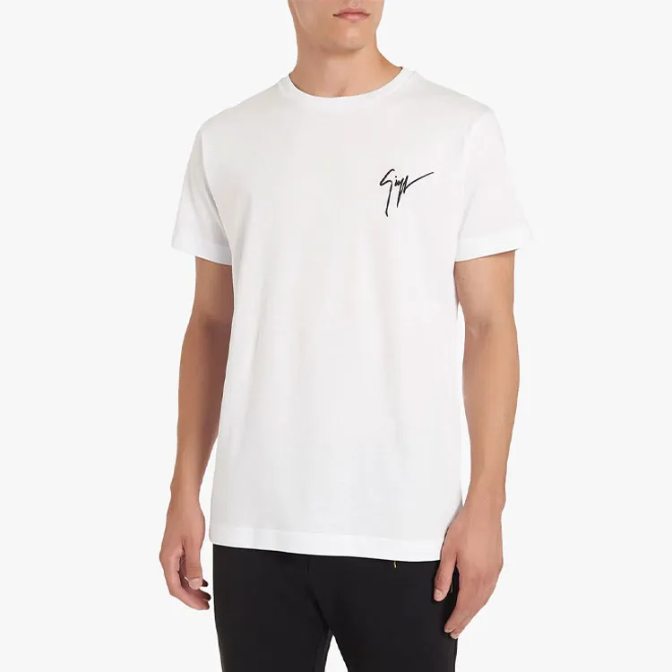 Giuseppe Zanotti Logo Embroidered T shirt-3