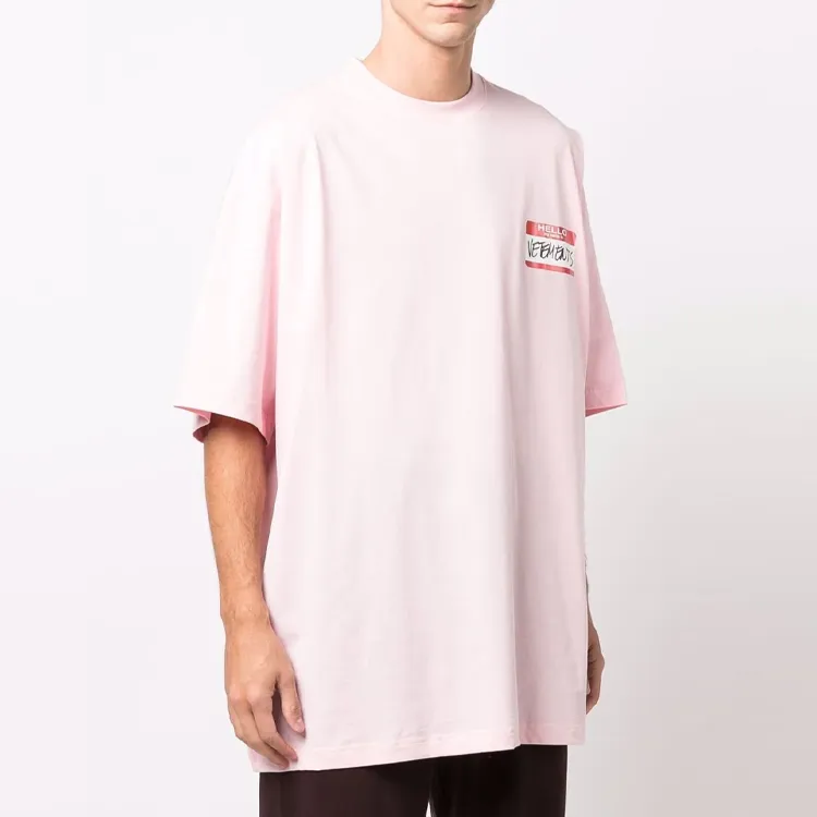 Vetements T-Shirts Unisex Pink-2