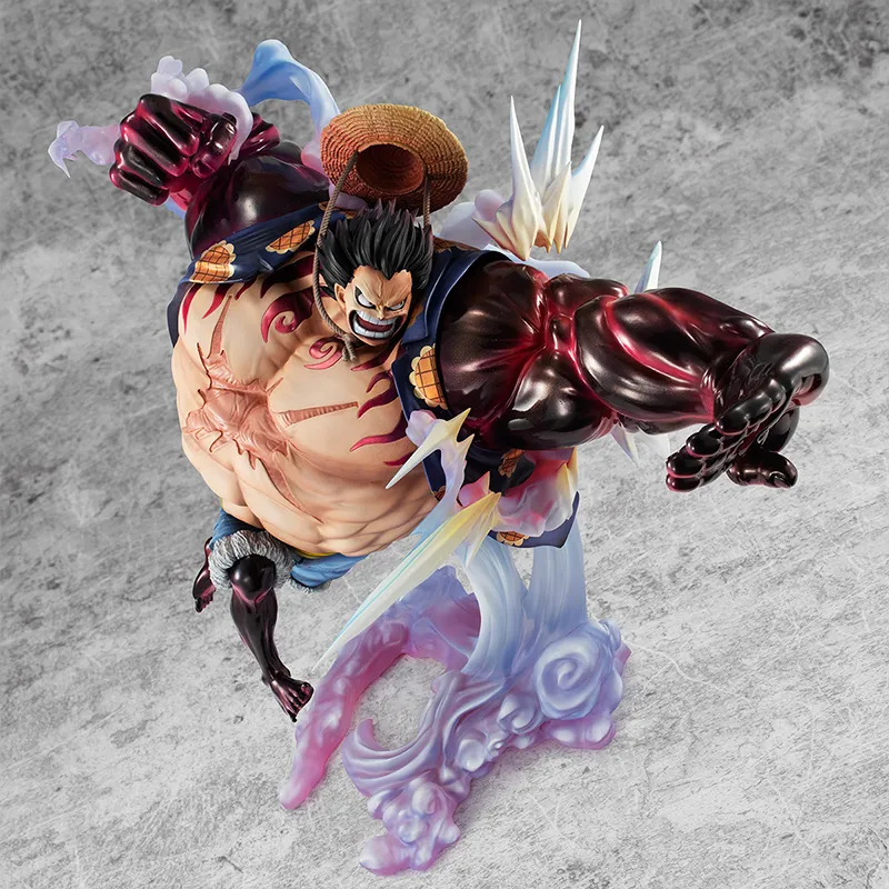 MegaHouse Monkey D. Luffy POPMAX One Piece 4 Speed Bouncy Man Ver.2 Scale Figures-2
