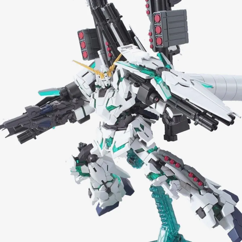 BANDAI RG Mobile Suit Gundam UC Full Armor, Unicorn Gundam Model Kits 13cm-2