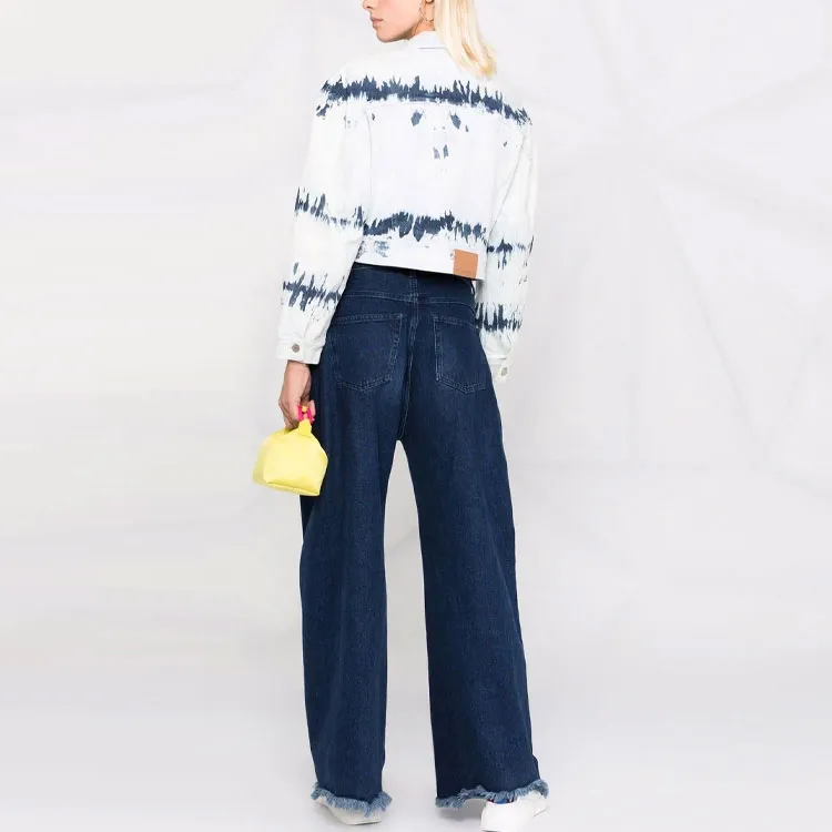 Stella McCartney Tie Dye Cropped Denim Jacket-2