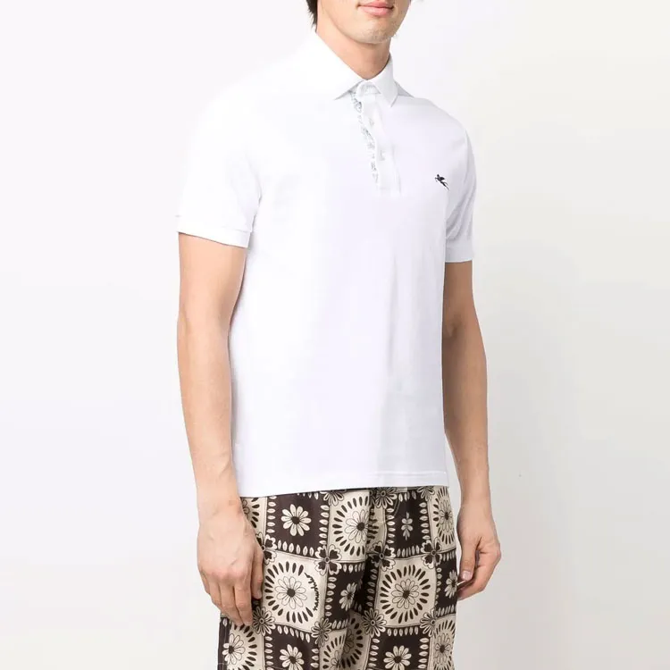 ETRO Polo Shirts Men White-2