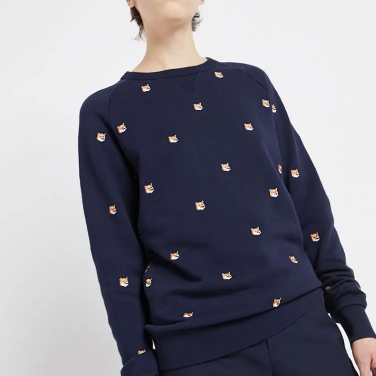 Maison Kitsune Sweatshirts Unisex Navy Blue-6