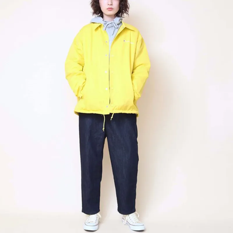 Champion FW21 Velvet-feel Coat Japan Version Unisex Yellow-1
