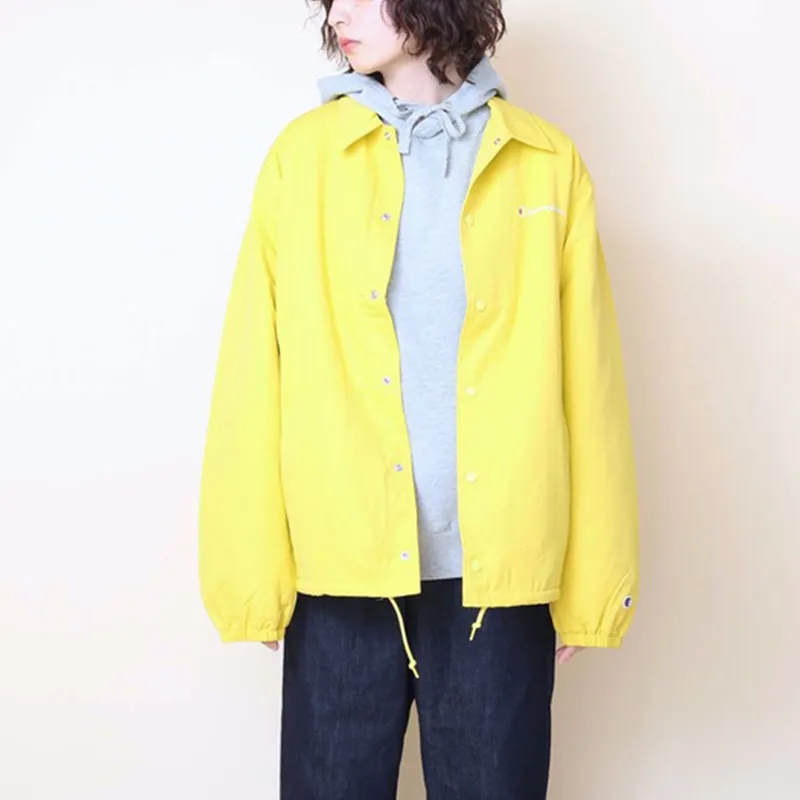 Champion FW21 Velvet-feel Coat Japan Version Unisex Yellow-2