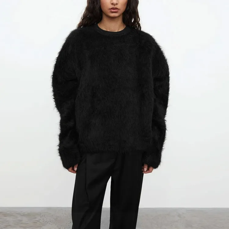 TOTEME Oversized Fur Jumper-1