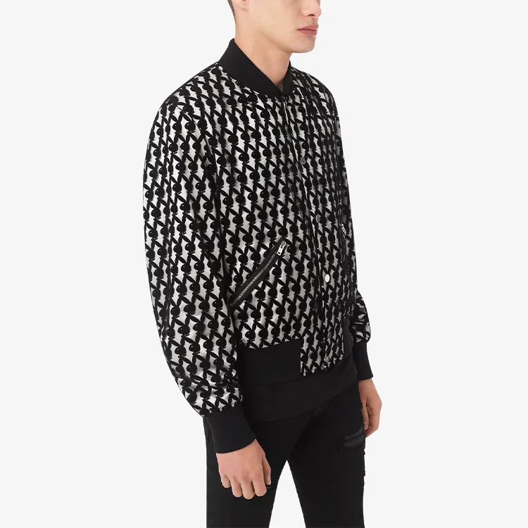 AMIRI Playboy Flocked Bomber Jacket-3