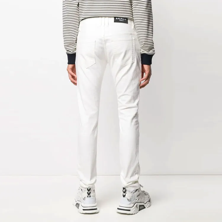 BALMAIN Jeans Men White-2