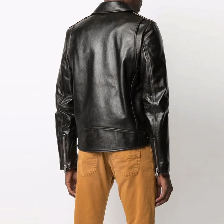 DIESEL FW21 Leather Jacket Men's Black-2