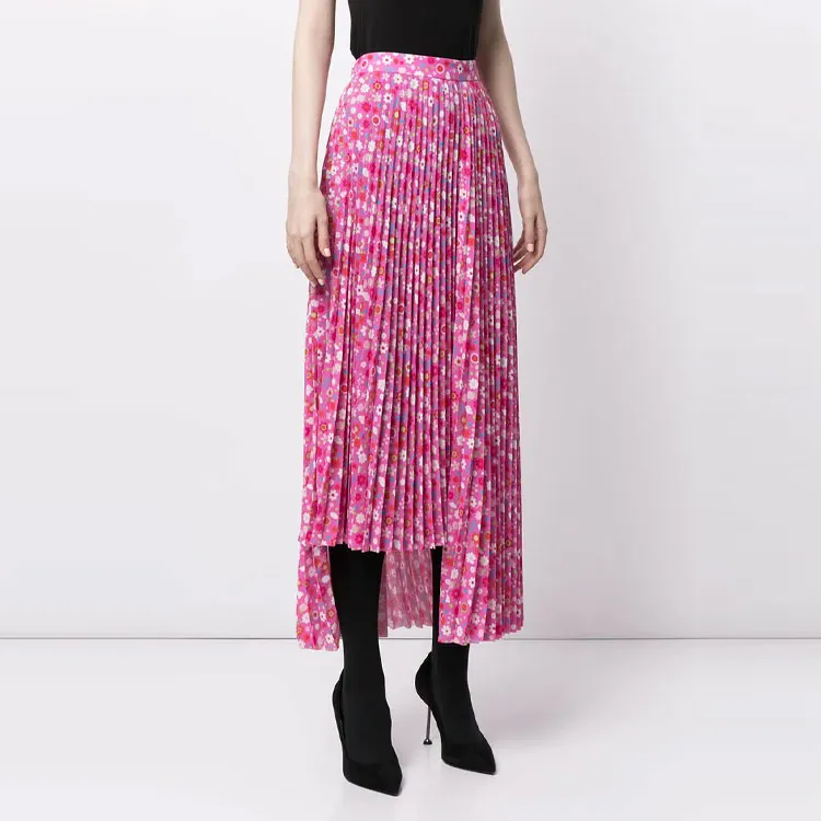Balenciaga Casual Long Skirts Women's Pink-2