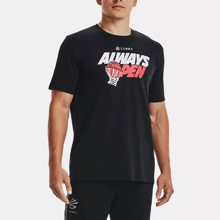 Under Armour Set in Sleeve T Shirt Men's Black-3