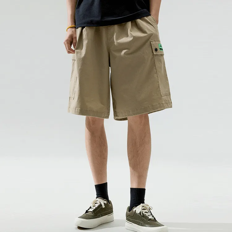 Anta Loose Fit Shorts Men's Khaki-10