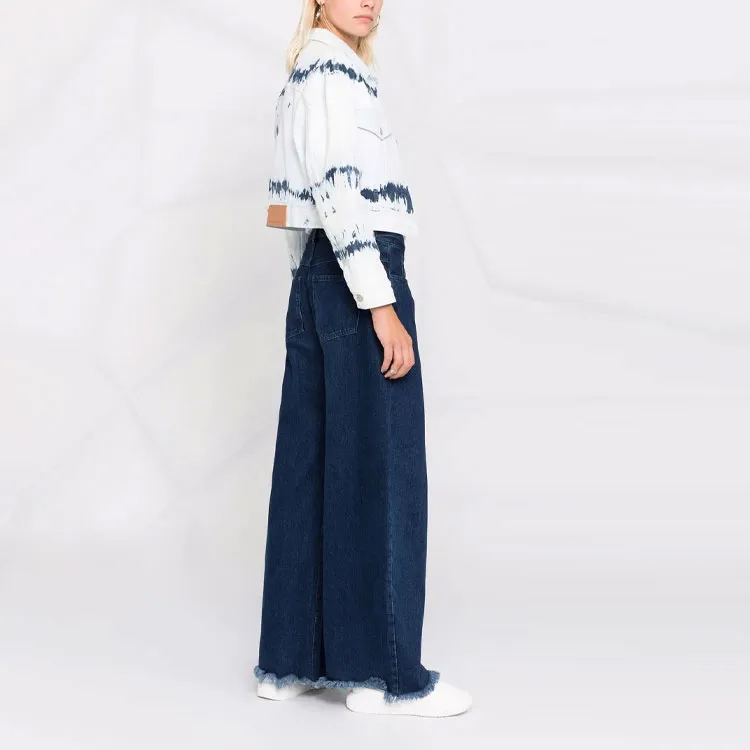 Stella McCartney Tie Dye Cropped Denim Jacket-3