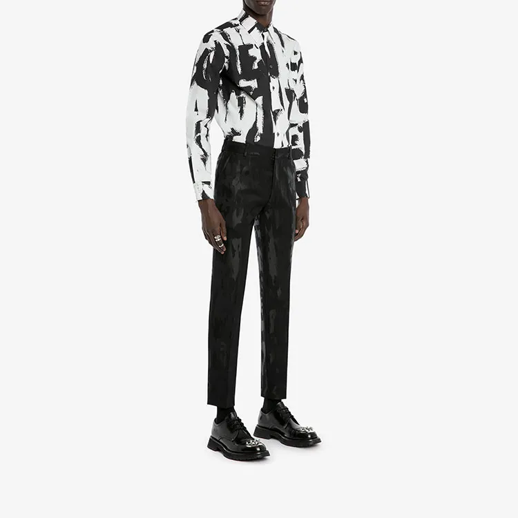 Alexander McQueen SS22 Casual Pants Men's Black-3