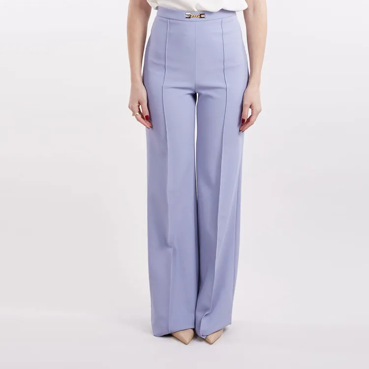 Elisabetta Franchi SS22 Casual Pants Women's Purple-2