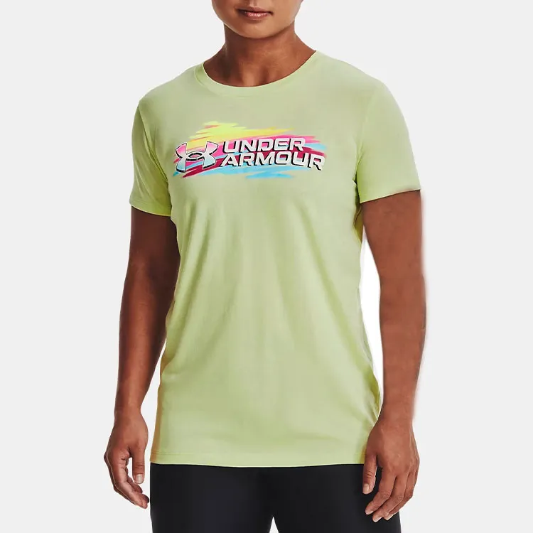 Under Armour T Shirt Women's Green-3