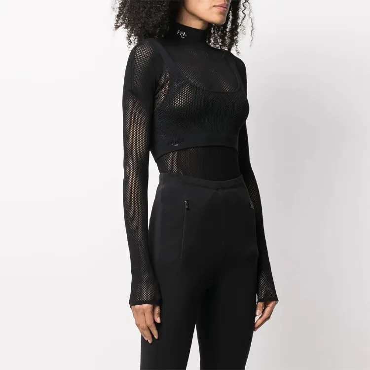 FENDI Layered Mesh Bodysuit-2
