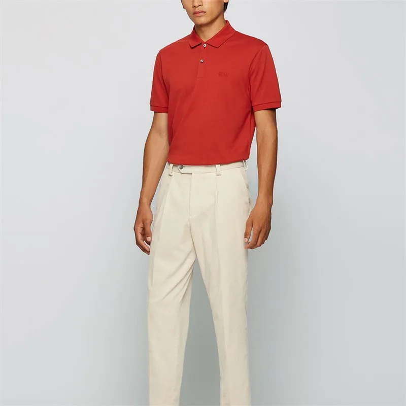 HUGO BOSS Polo Shirt Men's Orange Red-1