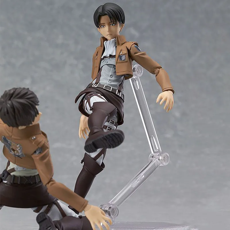 MAX Factory Figma Attack On Titan, Commander Levi, Action Figure, Includes Base Scale Figures 14cm-5