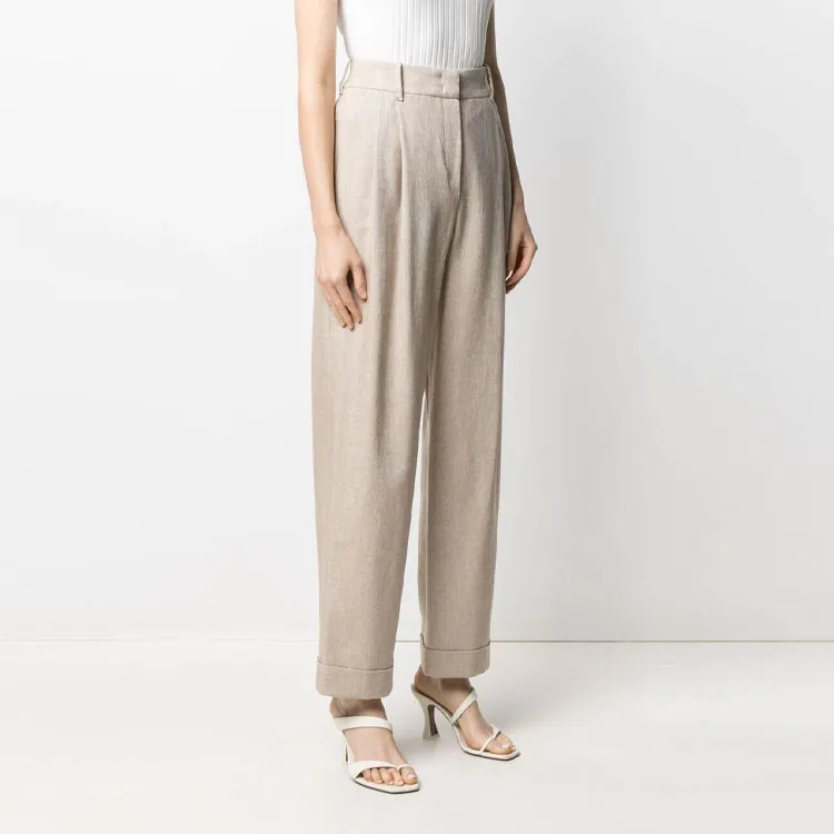 EMPORIO ARMANI Casual Pants Women's Beige-3