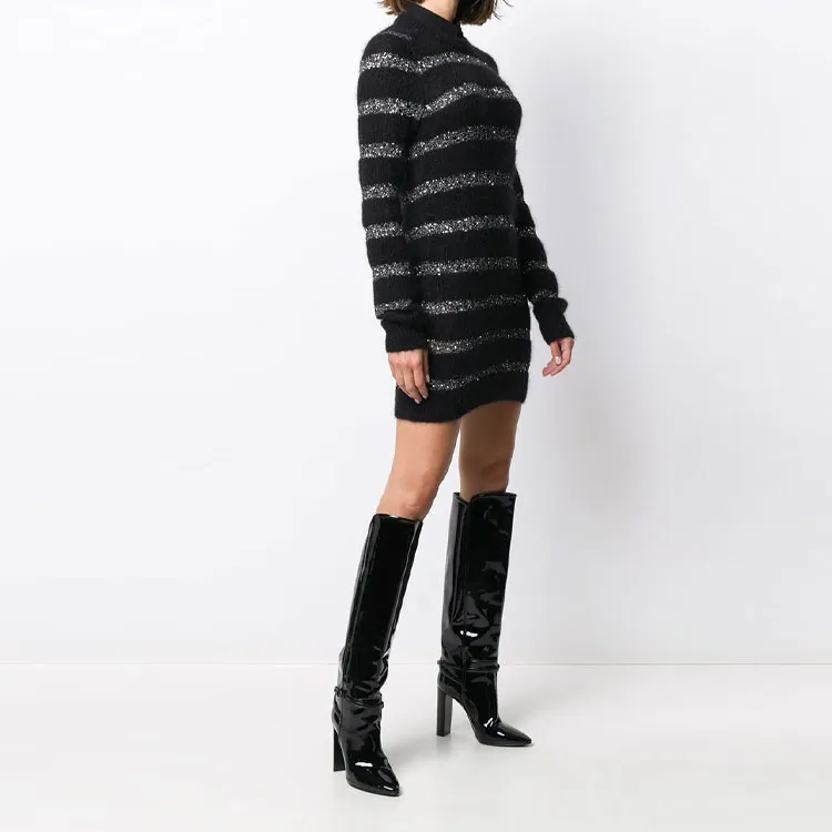 SAINT LAURENT Long Sleeved Dresses Women's-3