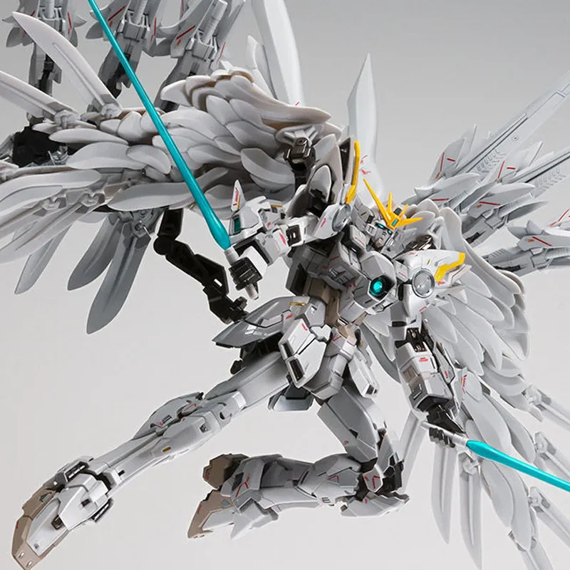 BANDAI FIX GFFMC Mobile Suit Gundam Wing Zero, White Snow Princess 18cm Hobby Model-5