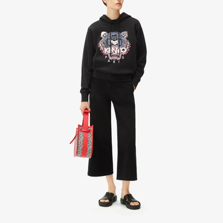 KENZO Classic Tiger Head Sweatshirts Women's Black-1