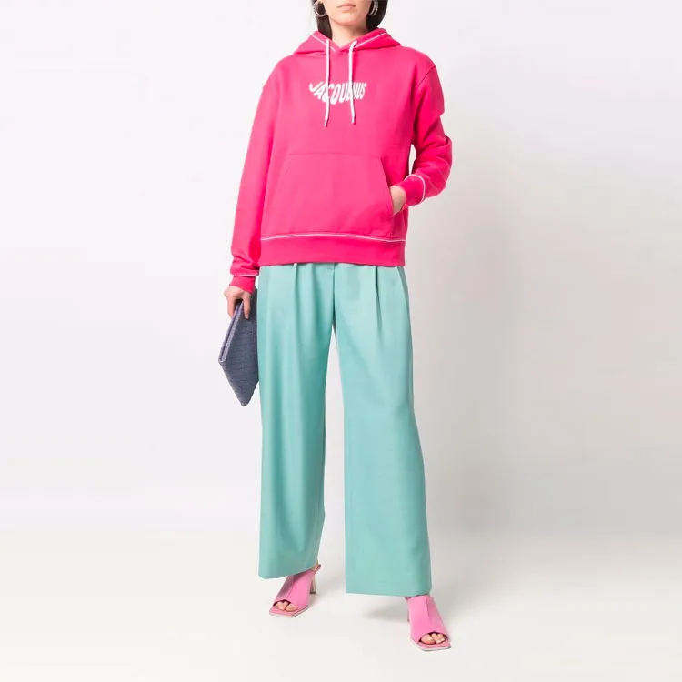 Jacquemus Le Sweatshirt Vague Print Wave Logo Hoodie-1