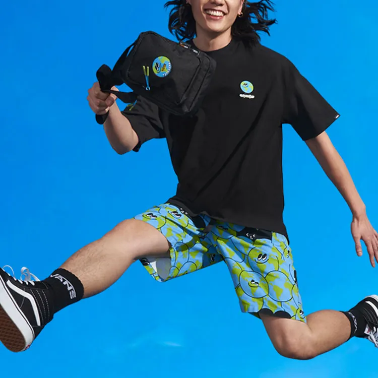 Tyakasha X Vans Casual Shorts Men Ocean Green-3
