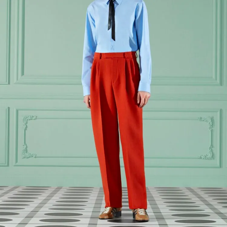 GUCCI Casual Pants Men Dark Orange-3