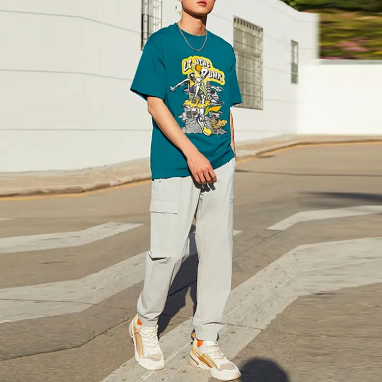 LINING Sports Basketball Collection T Shirts Unisex Green-2