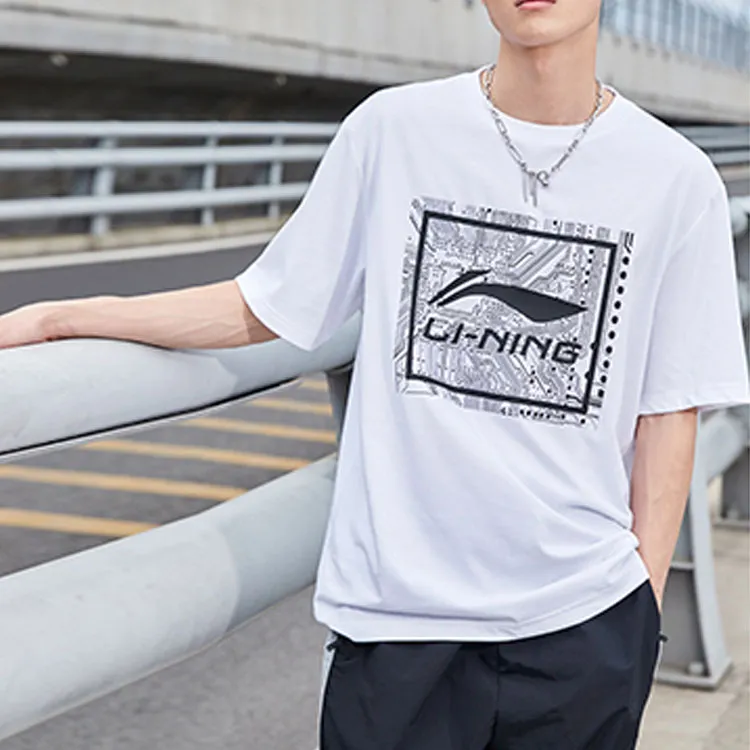 LINING Sports Fashion Collection T Shirts Men White-2