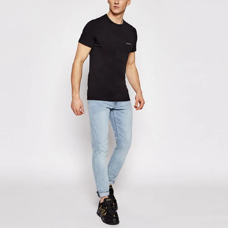 VERSACE T Shirts Men Black-5