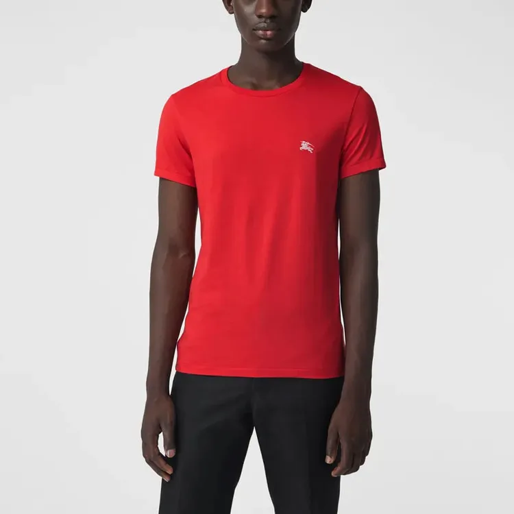 Burberry T-Shirts Men Red-2