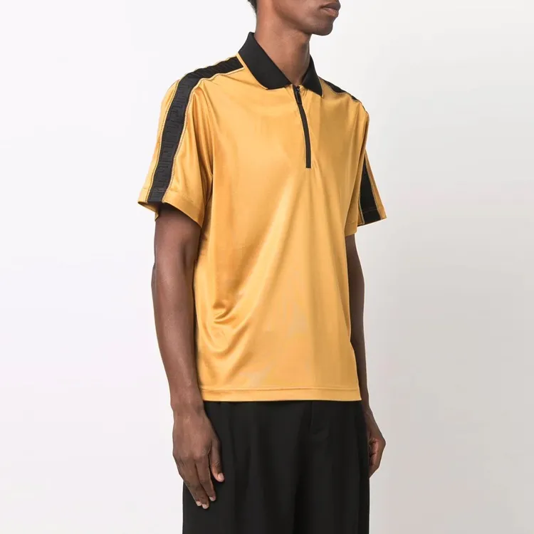 FENDI Polo Shirts Men Yellow-3