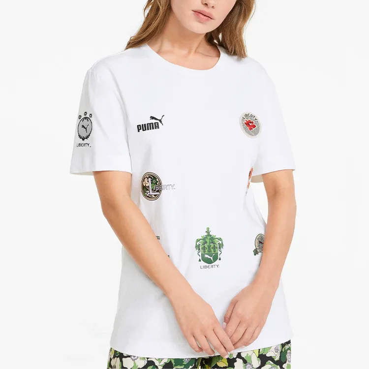 Double Belief Liberty X PUMA LIBERTY T Shirts Women's White-5