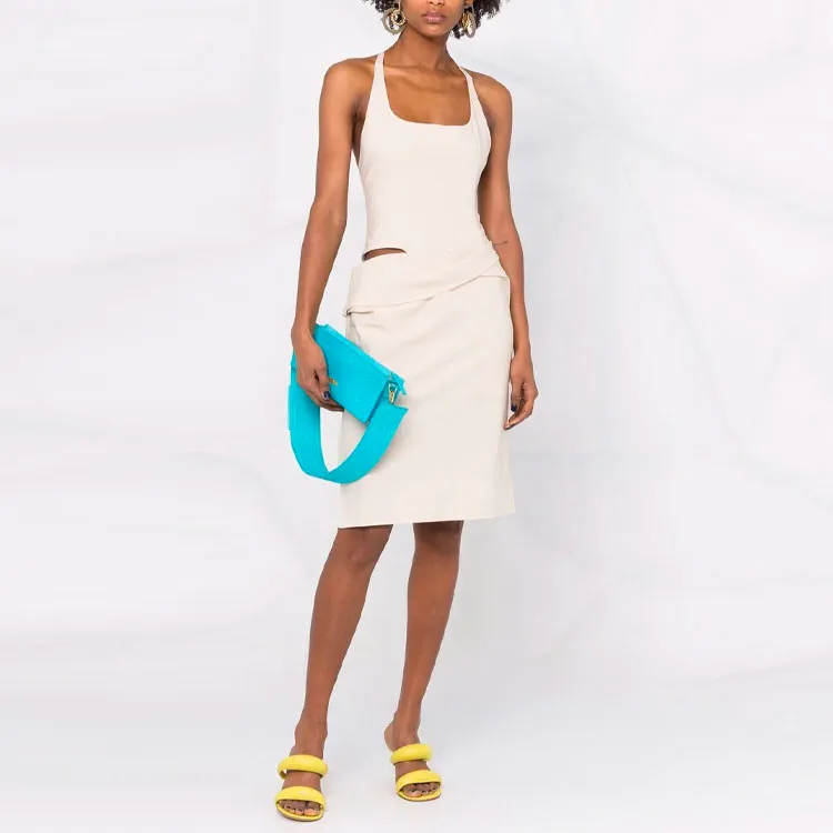 Jacquemus Cut Out Sleeveless Asymmetric Dress-1
