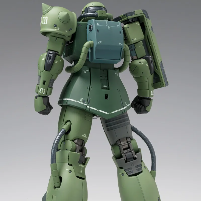 BANDAI 1 100 Zaku G.F.F.M.C. Mobile Suit Gundam Kukuru Duan's Island Duan's Custom Zaku Assembled Models 18cm-6