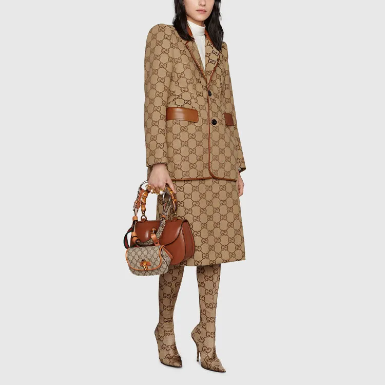 GUCCI X Balenciaga The Hacker Project Maxi Gg Skirt Beige/Ebony-1