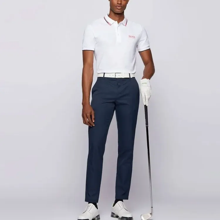 HUGO BOSS Short Sleeved Polo Shirt Men's White-3