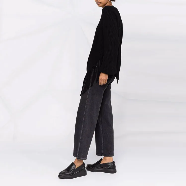 PINKO Cashmere Sweaters Unisex Black-4