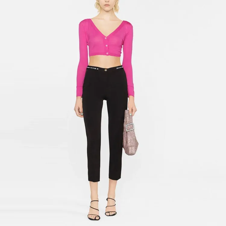 VERSACE Jeans Couture Logo waist Tailored Trousers-1