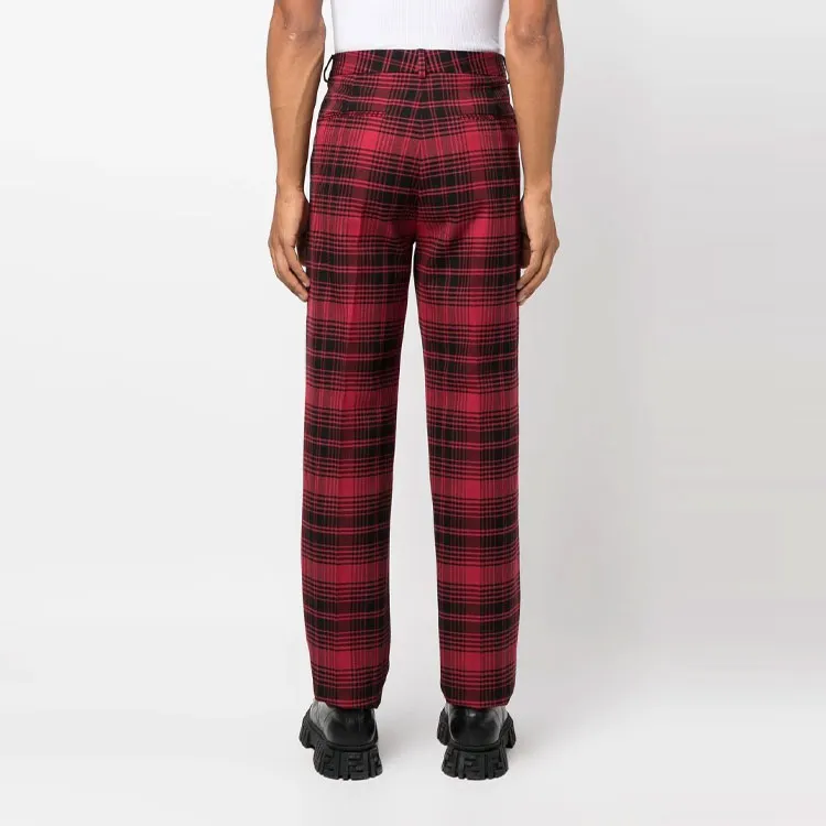 Valentino Casual Pants Men Black Red-2