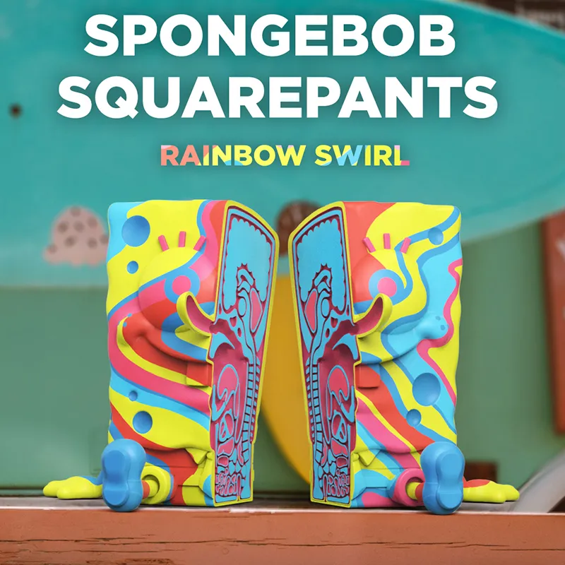 Mighty Jaxx X Mighty Jaxx Spongebob Squarepants Xxposed Figure Rainbow Swirl-6
