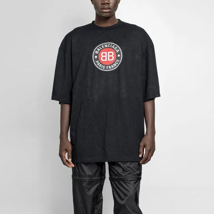 Balenciaga T Shirt Regular Fit Men's Black-2