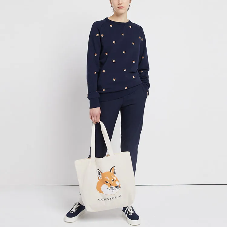 Maison Kitsune Sweatshirts Unisex Navy Blue-4